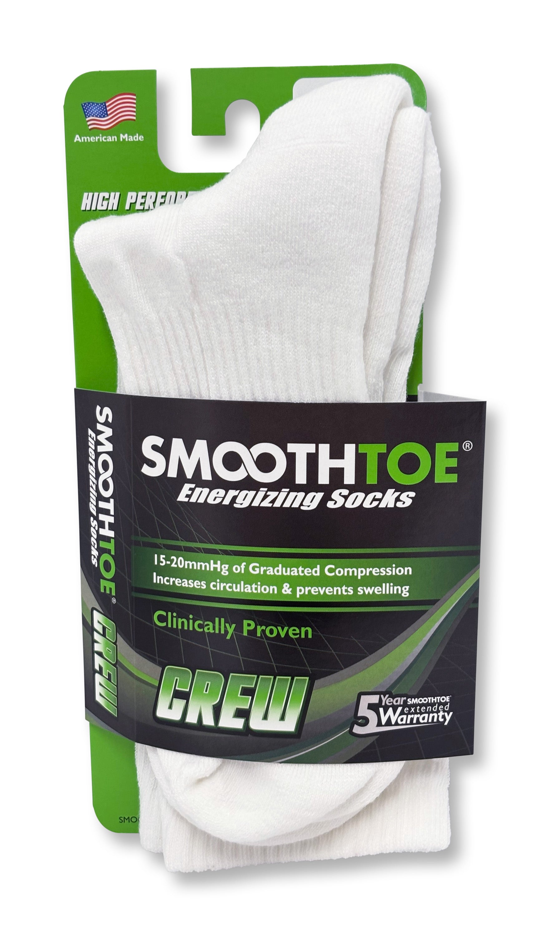 Women's SMOOTHTOE Crew Cut Socks (15-20 mmHg)