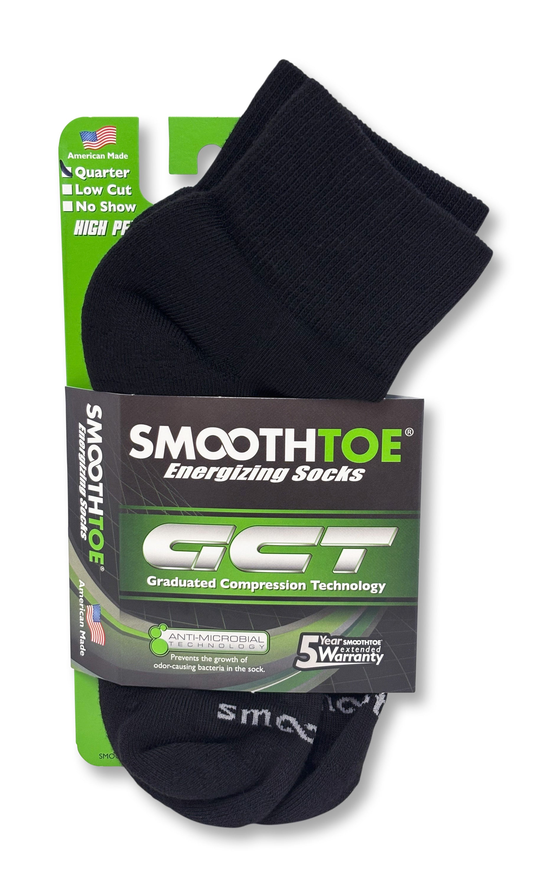 Mens SMOOTHTOE Quarter Socks