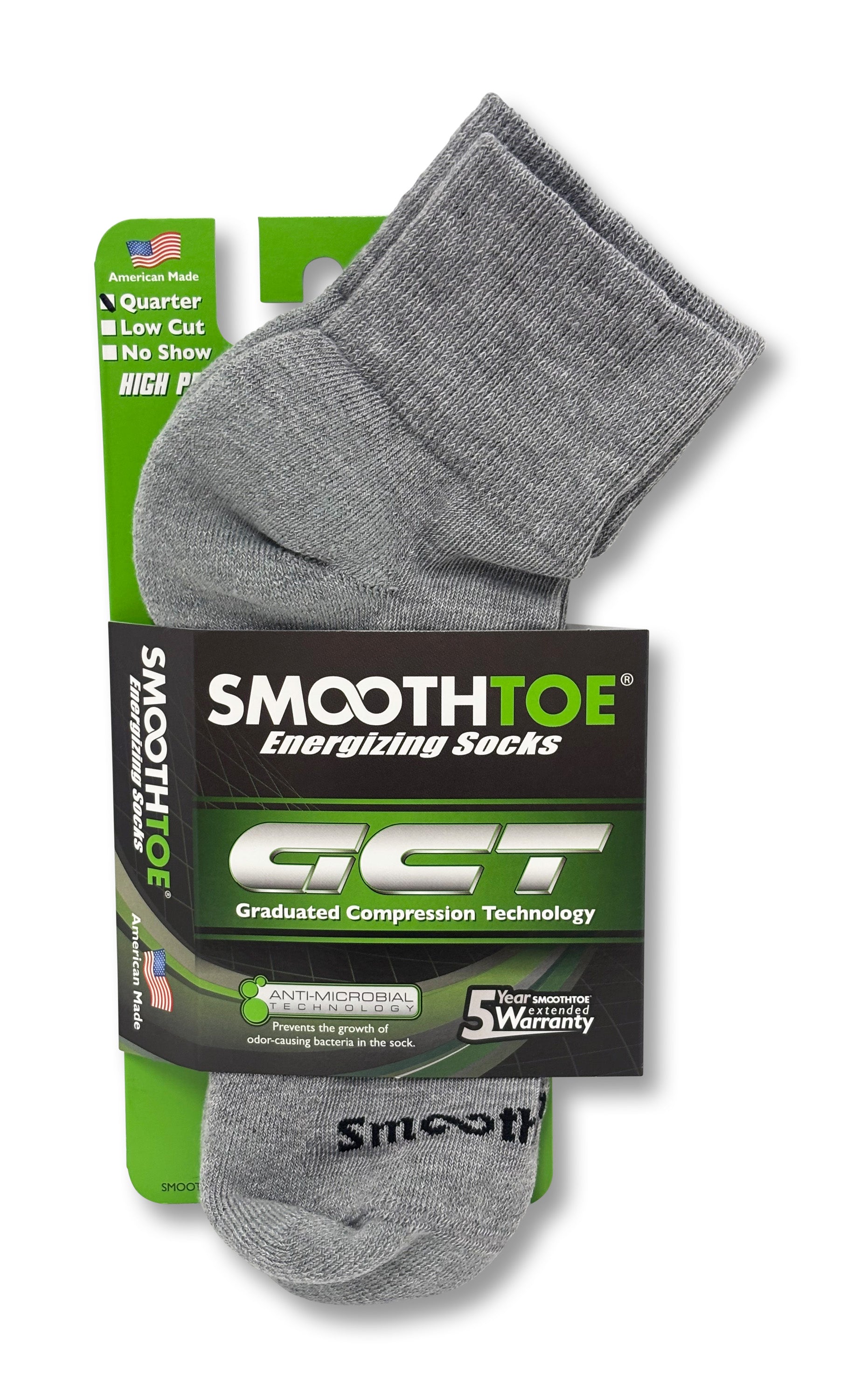 Mens SMOOTHTOE Quarter Socks
